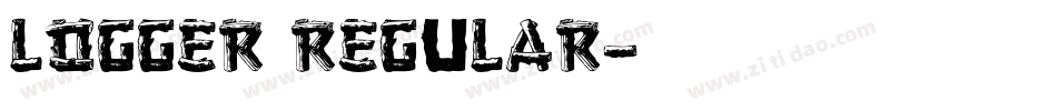 Logger Regular字体转换
